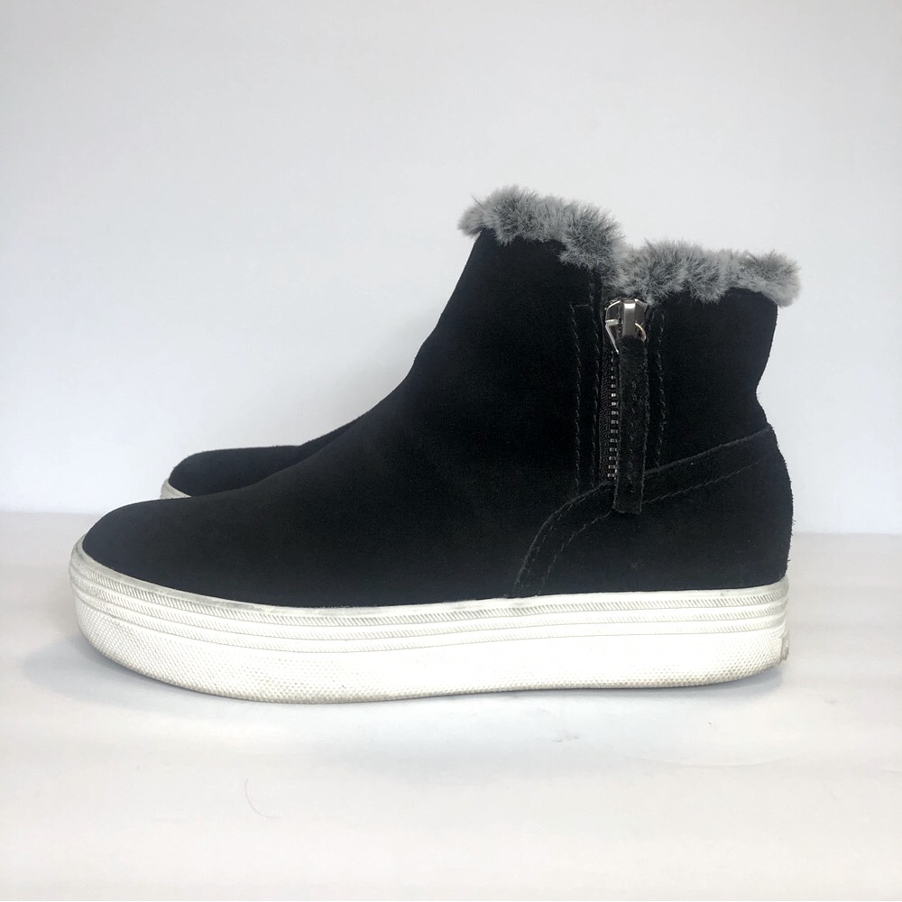 DOLCE VITA ANTHRACITE BLACK SUDDE WOMEN SIZE 6.5 M